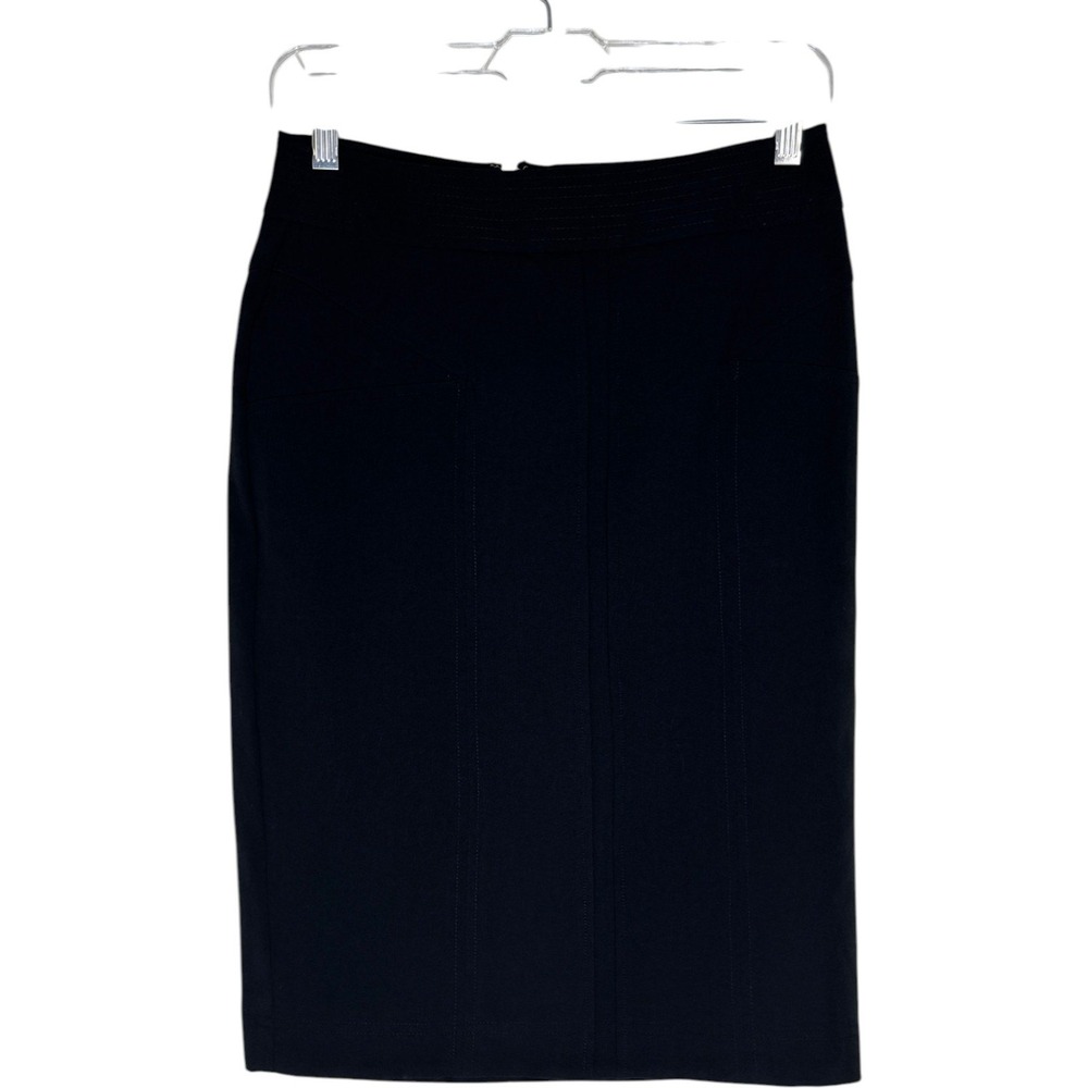 Worthington Pencil‎ Skirt Women 4 Black Excellent Stretch Career Workwear Dressy